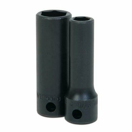 WILLIAMS Socket, 2 1/8 Inch OAL, Deep Impact, 3/8 Inch Dr, 10 MM Size JHW12M-610